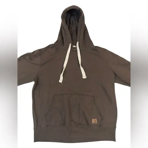 Cozy Fall Goblincore Warm Chocolate Brown Leonine Cotton Pullover Hoodies Size L Size L