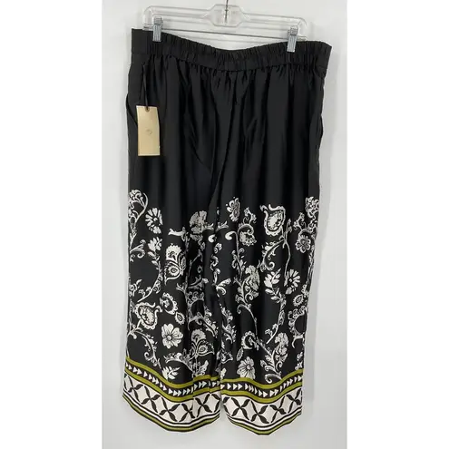 Eliane Rose Floral Print Wide Leg Pants size XL #1160