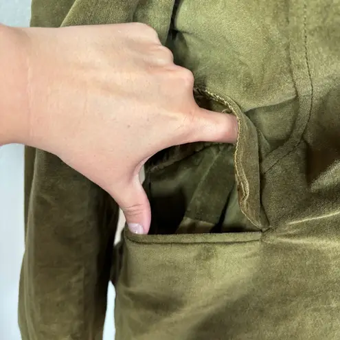 Fossil Solid Olive Green Blazer
