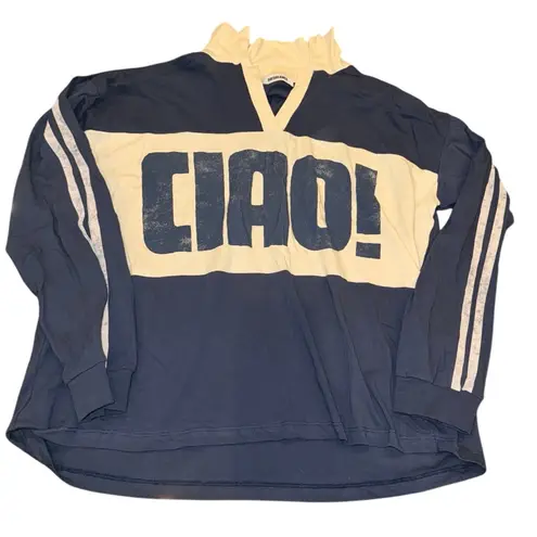 Daydreamer Ciao! Rugby Long Sleeve Sweatshirt Size M New w/o Tag MSRP $175
