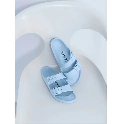 Birkenstock  Arizona EVA Slide Sandal in Dusty Blue Sz:36 Narrow