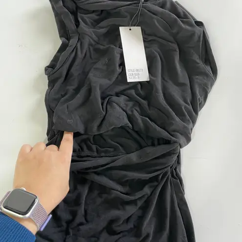 Dance & Marvel  Dress Womens Small Black‎ Stretch Knit Cutout Mini LBD