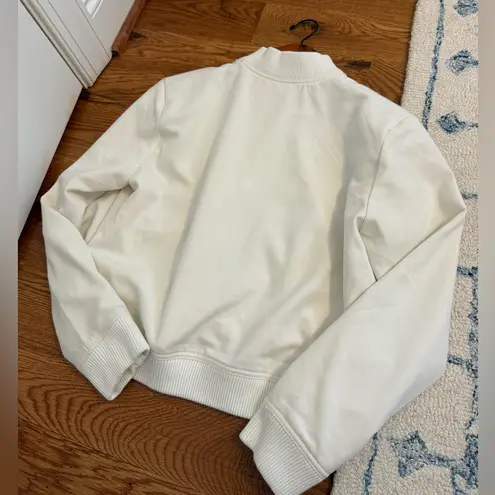 Jason Wu  Bomber Jacket Women's Size Medium Cream Button up thumbnail 8