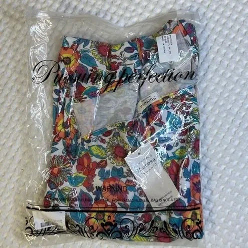 Tank Top Womens Plus XXL Floral Blue Summer Halter Cami Shirt Top Casual B3