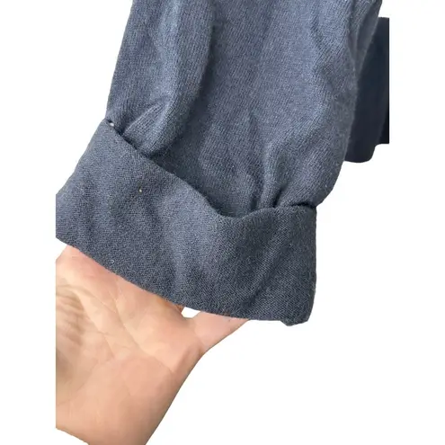 Isabella Sinclair Black & White Stripe Cardigan Chunky Buttons Women's Large