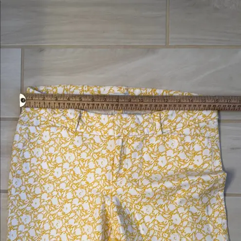 Old Navy  Yellow Floral Cropped Pants