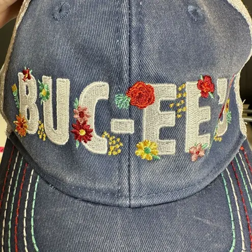 Buc-ee's Floral Embroidered Mesh Trucker Hat One Size
