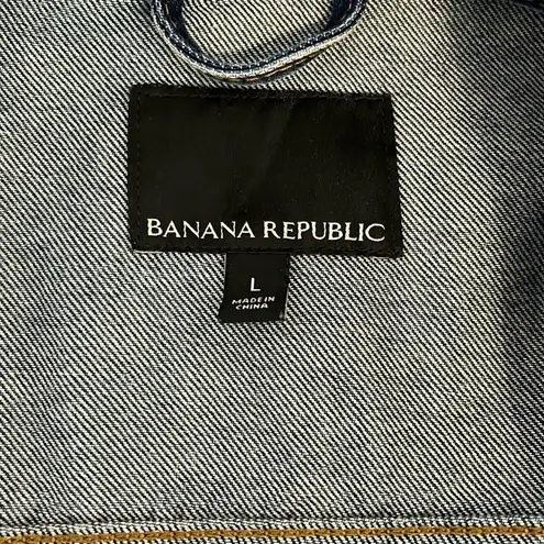 Banana Republic  Medium Wash Denim Button Down Jacket - Size Large