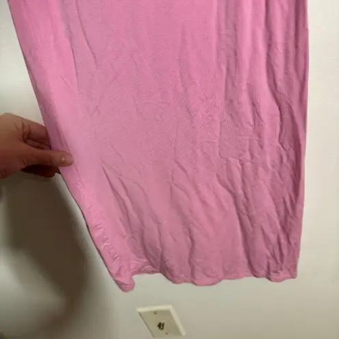 Wicked Wessal Lounge Pant Women L Bubblegum Pink Wide Leg Athleisure Casual Cozy Size L