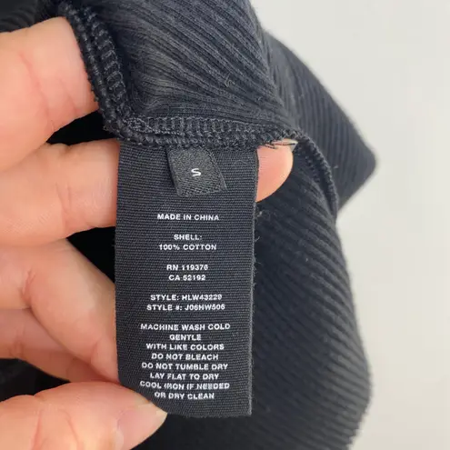 Helmut Lang Black Pulled Asym Racerback Tank