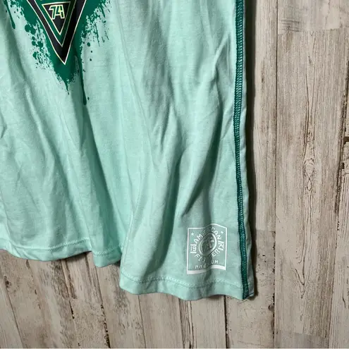 American Fighter Elmore Mint Gray Short Sleeve Shirt New Womens Size Small