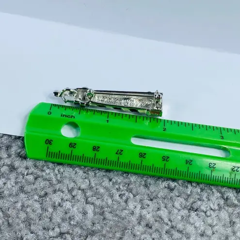 Pacific&Co Lighthouse Brooch Pendant PS& Black White Silver Tone Metal Stripe Ocean Beach