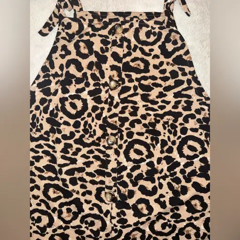 SheIn  Leopard Print Sleeveless Top - Black and Tan - Image 6