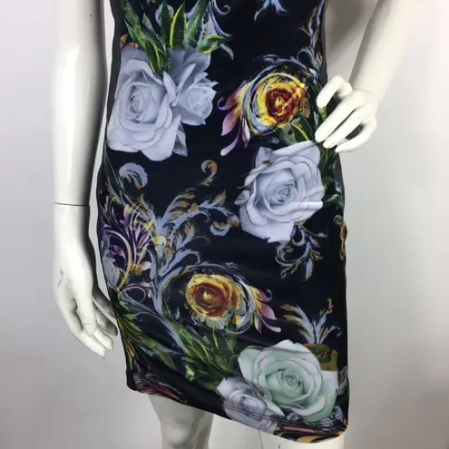 Clover Canyon Baroque Rose Velvet and Genuine Leather Dress