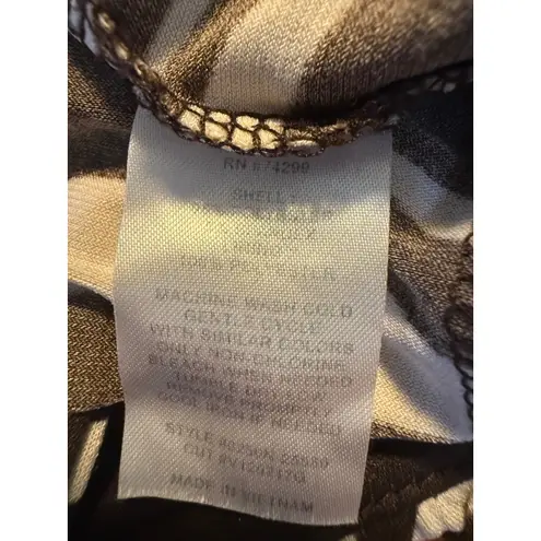 Enfocus Studio Zebra Print Halter Neck Ruffle Dress 12 Y2K boho whimsi animal