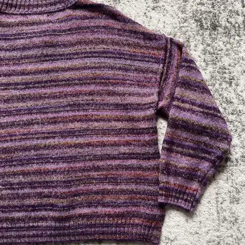 Cleo + Wolf Space Dye Henley Sweater Purple Size Medium Purple