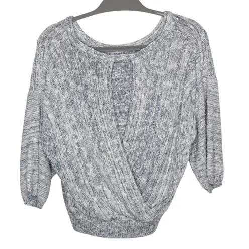 Michael Stars Gray Textured Knit Loose Fit Sweater Large Boho Lagenlook Coastal