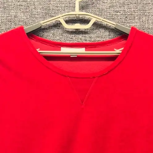 Woman Within Velour Tunic Blouse Size 2X Red Soft Comfy Easy Wear And Maintainance Red Fall