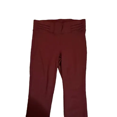 One 5 One Burgundy Straight Leg Slacks Size Medium Pull On