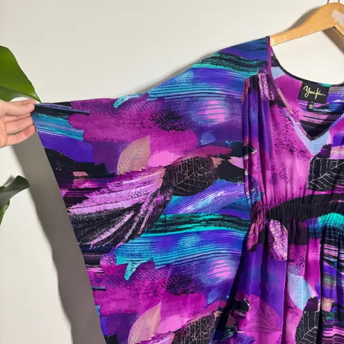 Yumi Kim Top Women XS Purple Kimono Sleeve Stretch Waist Fairy Boho Y2K Club