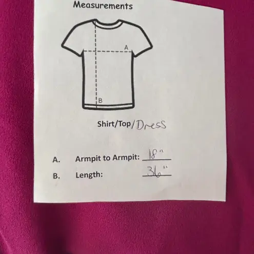 Eliza J Magenta Pink Long Sleeve A-Line Dress Size 8 with Pockets