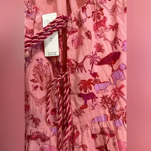 NWT Ro’s Garden size Large Pink Safari Vacation Dress Anthropologie