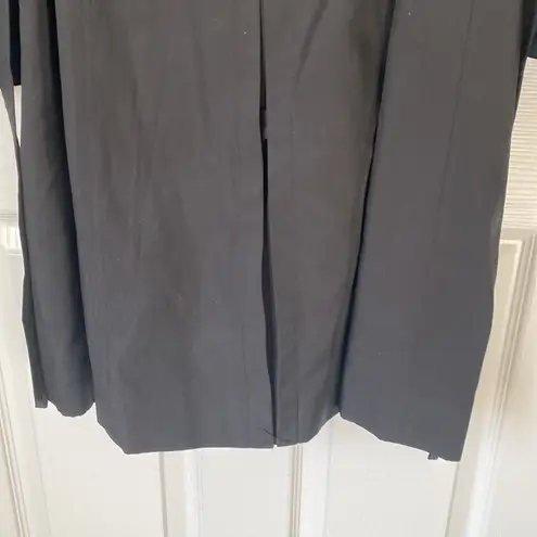 London Fog Black DOUBLE BREASTED HOODED TRENCH COAT WITH WAIST BELT