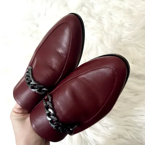 Calvin Klein  Frieda Leather Slip On Mules Sz 9