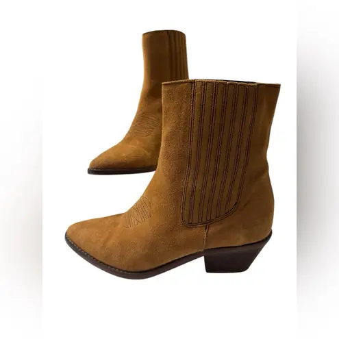 Zadig & Voltaire Suede Western Ankle Boots Size 37