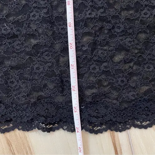 Victoria's Secret  Black Lace Floral Pattern Lingerie Slip Dress