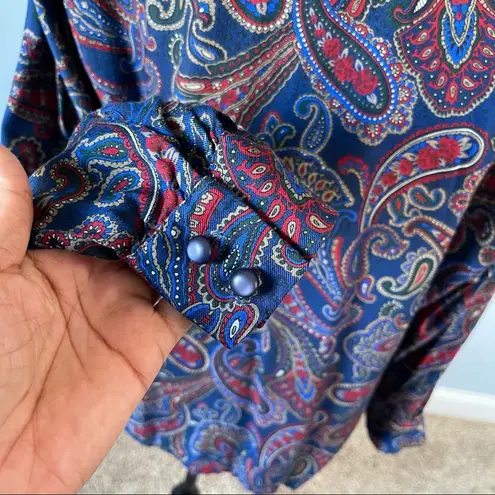 Pendleton | Paisley Button Down Blouse Sz 12