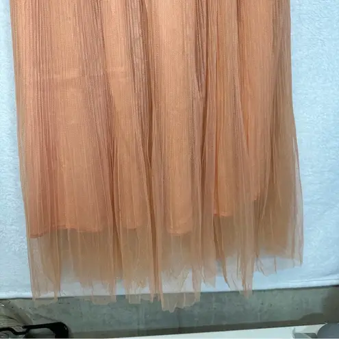 Orange Tulle Maxi Skirt Size L Size L