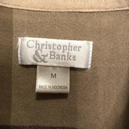 Christopher & Banks  Plaid Flannel (SEE FLAW IN PIC