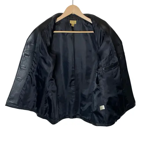 Caslon Vintage Leather Jacket Black