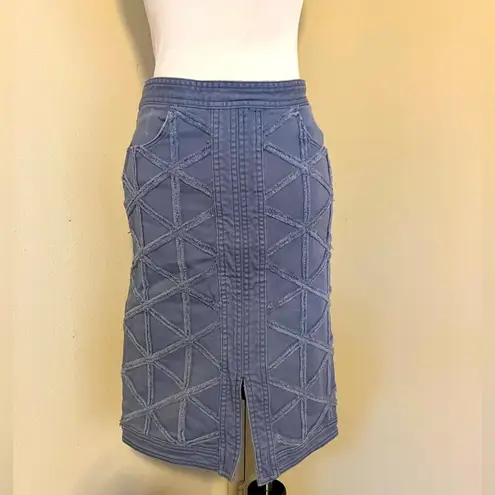 Dazzle Denim Blue Jean High Rise Pencil Straight Skirt Womens Size S/26