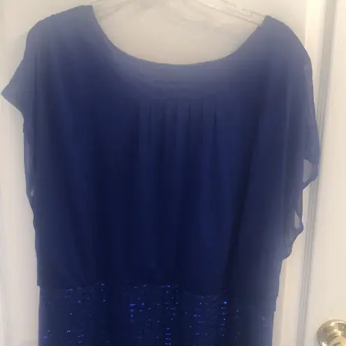 Enfocus Studio Enfocus Women Blue Sequin Party Dress