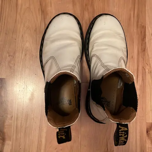 Dr. Martens  White Chelsea Boots 2976 Size 5