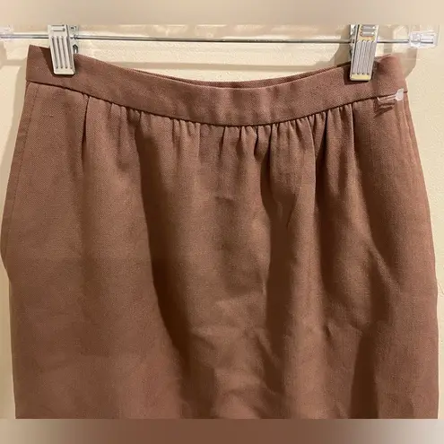 Breckenridge Vintage 70’s Size 4 Brown 100% Wool Skirt