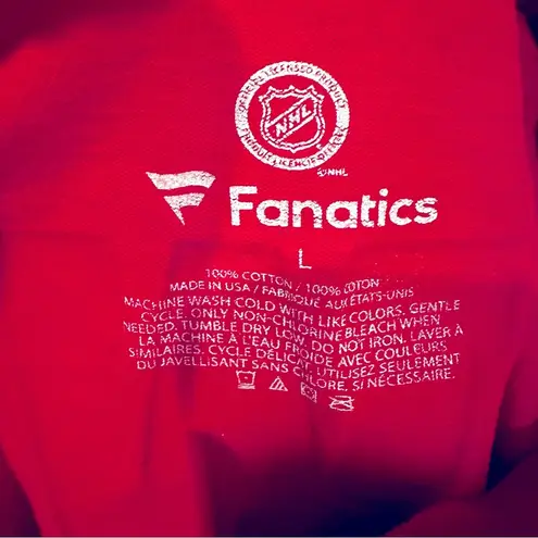 Fanatics Detroit Red Wings Ombré Spirit Jersey Oversized Women's Large Red Black