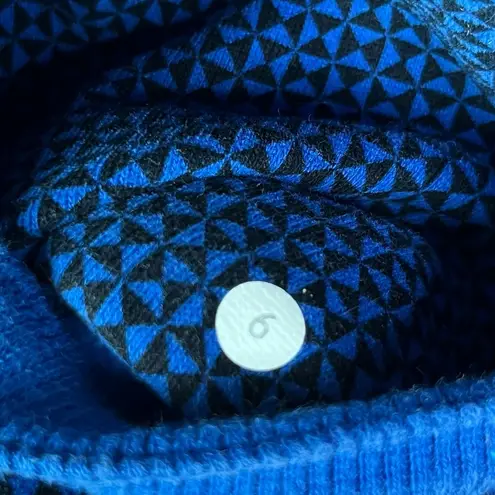 Lululemon  Scuba Stretch Full Zip Double Diamond Baroque Blue Printed Hoodie 6