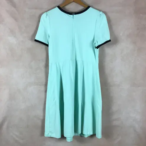 Retro Turquoise Dress Blue Size L