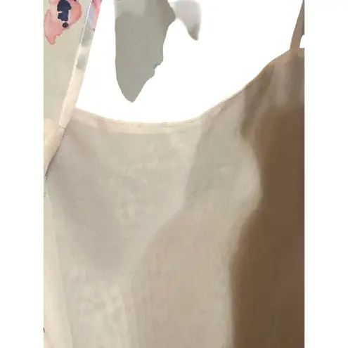 Eliza J WO SIZE 12 SOFT FLOWY RUFFLED PLEATED DRESS PASTEL FLORAL PRINT EUC