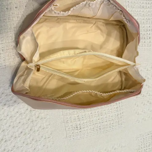 Rose of No Man's Land zip close travel cosmetic toiletry bag A3 2058 Pink