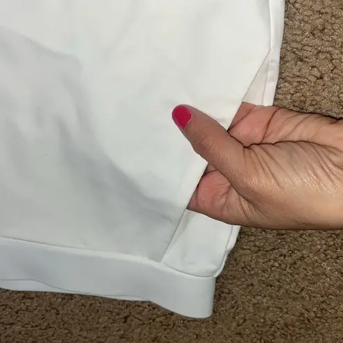 Sympli Zest Capri Signature Stretch Jersey Ankle Zip Pant White 16