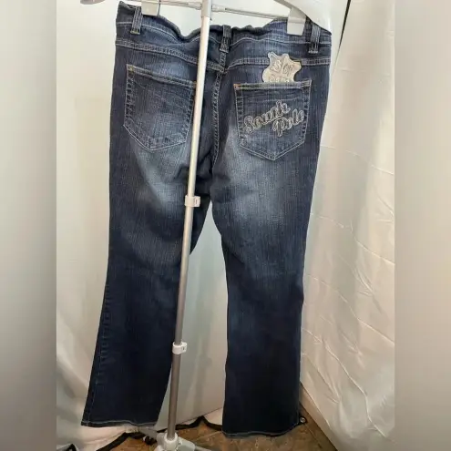 South Pole embroidered‎ pocket y2k flare jeans size 13 Blue - Image 4