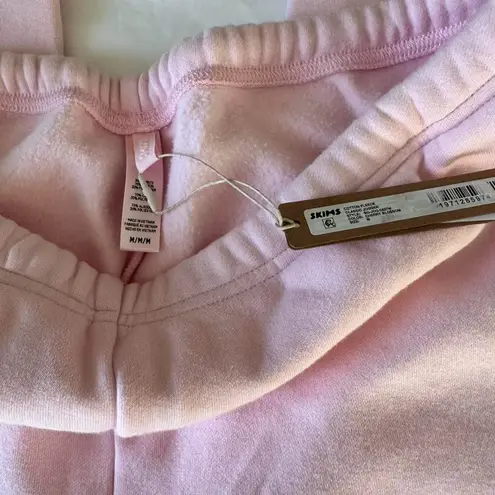 SKIMS Cotton Fleece Classic Jogger in Cherry Blossom, Size Medium