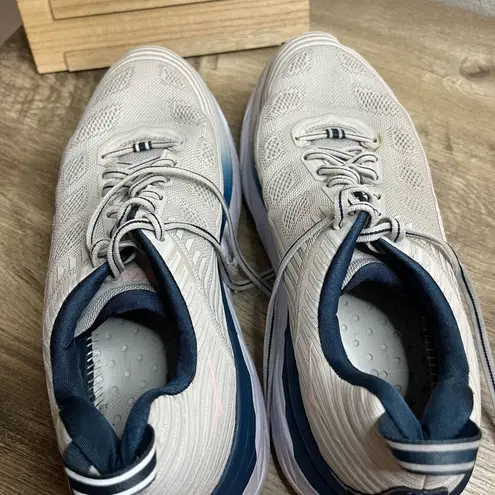 Hoka One One Bondi 6 Grey Blue Sneakers Shoes