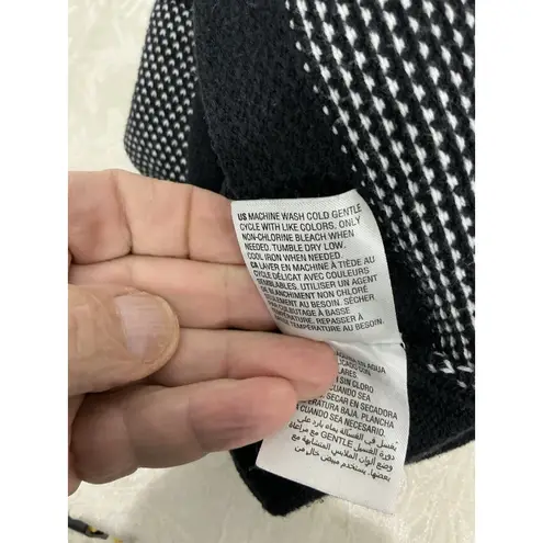 Karen Scott Womans Large Black Blue Turtle Neck Pullover Sweater