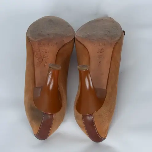 Casadei Suede Buckle Pump Heels Size 9