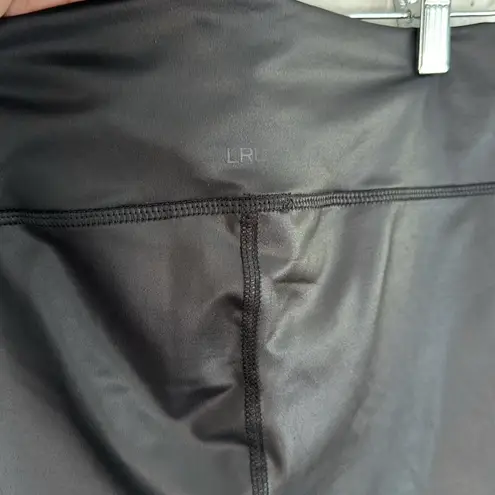 NEW Ralph Lauren Black Label Faux Leather Leggings Glam Mobwife Boss Holiday Size XS